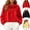 Black, variant on Women's Gathered Hooded Jacket Casual Loose Fit Bow Detail Coat Drawstring Hem Long Sleeve Outerwear with Pockets Black XS