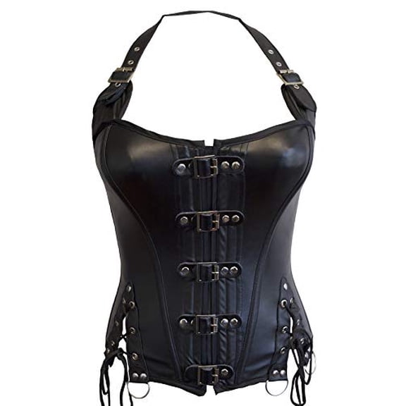 Mystery House Women's Corset, Black, Large