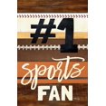 thumbnail image 2 of Rae, Marla 17x24 White Modern Wood Framed Museum Art Print Titled - #1 Sports Fan, 2 of 4