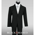 thumbnail image 3 of Black N Bianco Boys' Formal Black Suit with Shirt and Vest, 3 of 4