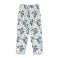 thumbnail image 5 of Xecao Daisies Flowers Women's Straight Lounge Pajama Pants: The Epitome of Relaxed Sleepwear, 5 of 9