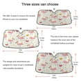 thumbnail image 5 of WOBOGO Cute Pink Flamingos Crowns Hearts Car Windshield Sunshades Autopilot Lightweight Accordion Sun Visor 57×31.5in, 5 of 8