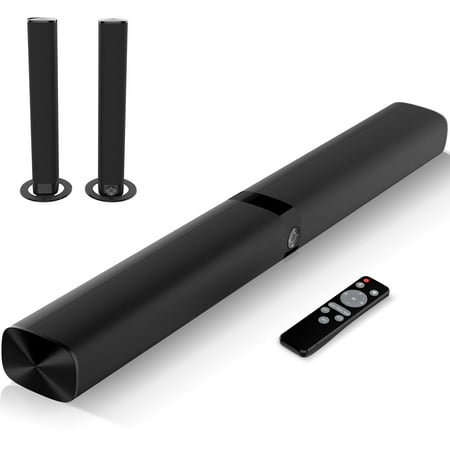 COWIN Sound Bar for TV, 2-in-1 Detachable Soundbar with Auto Volume Boost, TV Speakers with 3 EQ Modes, Bluetooth 5.3/ARC/Opt/AUX Connection for PC/Gaming/Projectors