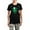 With Gray Camo Pant, variant on CafePress - Cute Green 6 Armed Alien Wit Women's Dark Pajamas - Women's Short Sleeve Print T-Shirt and Pants Dark Cotton Pajama Set