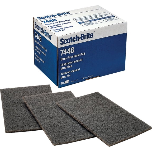 20-pack 3M Scotch-Brite Pad, Gray, Ultra Fine, 20 Pack — Residential Use, Standard Application