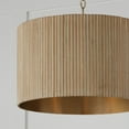 thumbnail image 6 of Capital Lighting 350741KR Donovan 3 Light 20" Wide Wood Pendant - Black Stain / Matte, 6 of 7
