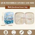 thumbnail image 7 of Uorisanigo Blue Sea Turtle Bible Cover Quilted Carrying Bible Bags for Women Bible Study Supplies Accessories Portable Bag Gift for Christian, 7 of 7