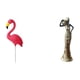 thumbnail image 1 of Estatua de estaca de jardín,Adorno de flamenco para jardín,patio,porche,Estatua de flamenco,estatuilla,escultura,exterior,playa,Figura de escritorio,Artesanía de escritorio con figuras, 1 of 8