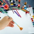 thumbnail image 2 of Shisuyan Paintbrush Nylon Wood Aluminum Light Blue 10Pcs 7.9In, 2 of 8