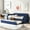Blue, variant on Linen Upholstered - Daybed Suitable for Different Home Décor