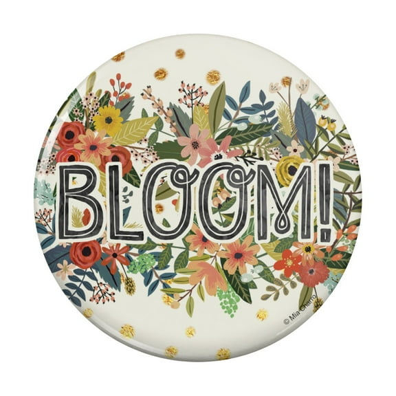 Bloom Pretty Flowers Spring Pinback Button Pin