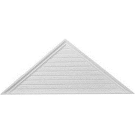 

72 in. W x 21 in. H x 2.12 in. P Architectural Accents - Pitch 7 by 12 Triangle Gable Vent - Functional