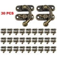 thumbnail image 2 of 30pcs Antique Bronze Iron Padlock Hasp Hook Lock for Mini Jewelry Wooden Box, 2 of 5
