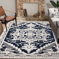 thumbnail image 2 of Nanan 5'x8' Soft Washable Area Rug, Non-Slip Stain Resistant Floor Carpet for Living Room Bedroom Hallway Home Decor, Blue, 2 of 8