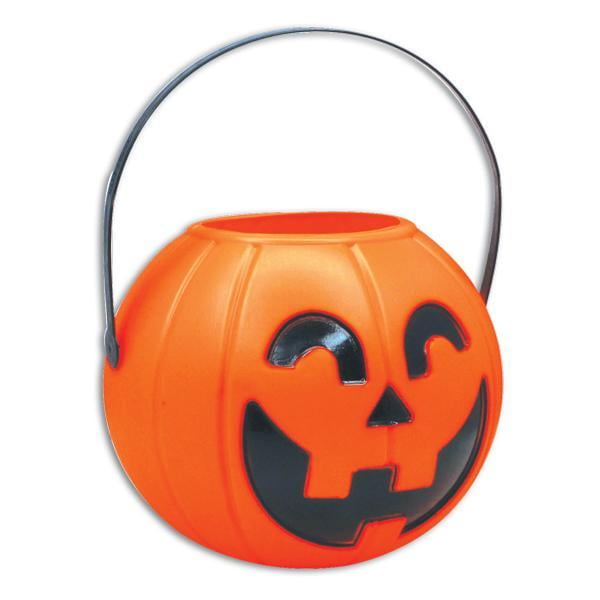 1X Pumpkin Candy Holder Mini Trick-or-treat Halloween Bucket Candy New K5T0