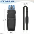 thumbnail image 4 of EcoEarth Water Bottle Carrier Bag, Bottle Pouch Holder W/Adjustable Shoulder Sling Strap, Sports Hydration Solution for Hiking, Running, Walking, 4 of 9