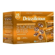Drizzilicious Mini Rice Cakes Smores - Rice Crisps, Healthy Snack for Adults and Kids, Vegan, Non-GMO, Gluten Free, Allergen Free, and only 90 Calories per Serving - 10 Pack