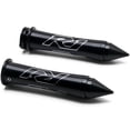 thumbnail image 1 of Krator Poignées Noires Logo "R1" Embouts de Barre à Pointes Compatibles avec Yamaha YZFR1 R1S YZF R1, 1 of 4