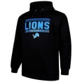 thumbnail image 2 of Men's Fanatics Black Detroit Lions Big & Tall Pop Pullover Hoodie, 2 of 3