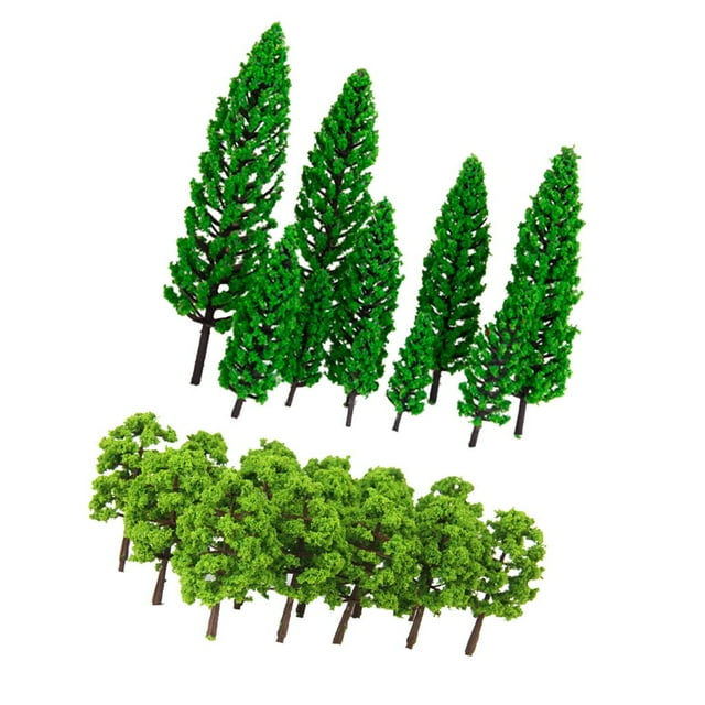 Bunblic 300x Model Trees Scenery Artificial Layout Forest Diorama, Building Model Trees, Artificial Trees for Projects Model