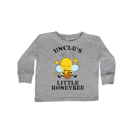 

Inktastic Cute Bee Uncle s Little Honeybee with Stars Gift Toddler Boy or Toddler Girl Long Sleeve T-Shirt