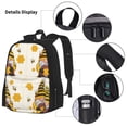 thumbnail image 5 of Naloa Beekeeper Gnome Holding A Glass Print Large Capacity Backpack Lunch Bag Pencil Case Combination 3 Piece Set for Student, 5 of 8