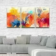thumbnail image 3 of wall26 3 Panel Canvas Wall Art Abstract Oil Painting Pictures Home Wall Decorations for Bedroom Living Room Paintings Canvas Prints Framed - 24"x36" x 3 Panels, 3 of 4