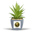 thumbnail image 1 of logo taiwan flying s Fake Pineapple Flower Pot Vase Mini Decor, 1 of 3