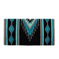 thumbnail image 3 of Mustang  Del Rio Saddle Blanket Turquoise/Black 36X34, 3 of 4