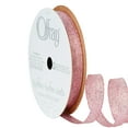 thumbnail image 2 of Offray Ribbon, Light Pink 3/8 inch Galena Metallic Ribbon for Wedding, Crafts, and Gifting, 9 feet, 1 Each, 2 of 11