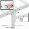 thumbnail image 6 of Yaheetech Classic Iron Platform Bed with High Headboard and Footboard, Twin, White, 6 of 6