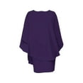 thumbnail image 3 of FASHIONWT Women Elegant 3/4 Sleeve Summer Midi Chiffon Dress, 3 of 5