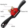 thumbnail image 1 of Herramienta de corte manual para cepilladora de carpintería Spokeshave ajustable con base plana y hoja de metal Herramienta manual de borde de corte para trabajo en madera para artesanía en madera (2) ShuxiuWang 8390612230288, 1 of 1