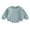 Blue, variant on Baby Boy Girl Romper Fleece Crewneck Sweatshirt Romper Solid Long Sleeve Bubble Pullover Bodysuit Fall Winter Outfit