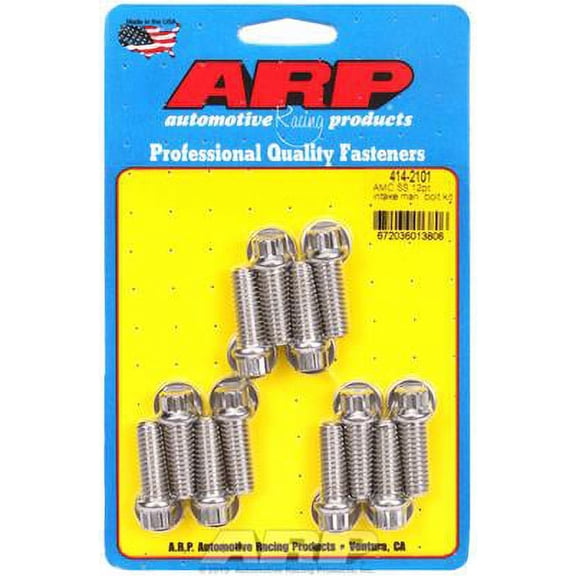 Intake Manifold Bolt Kit; 12Point Head; Uses 3/8 S