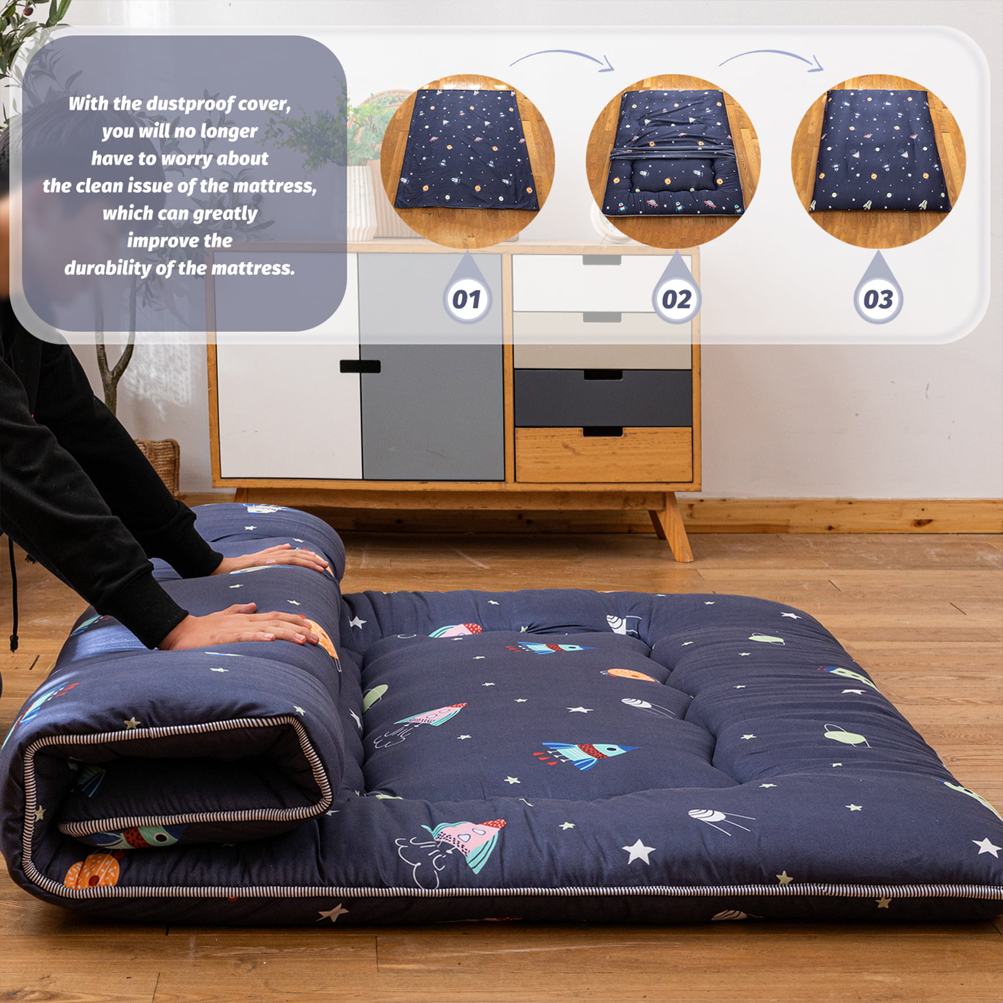  Towa Space Saver Storage Bag for Futon Mattress Compression, 2  Sheet Set, Twin Size : Home & Kitchen