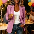 thumbnail image 6 of Womens Suit Jacket Two Buttons Notched Lapel Business Office Blazer Workwear Suit Jackets, 6 of 7