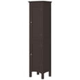 thumbnail image 1 of Armoire de Salle de Bain Haute Brun Foncé - Rangement Autoportant avec Tablettes Ajustables - 15 Pouces x 13 Pouces x 63 Pouces - Idéale pour un Espace Limité et le Rangement de l'Entrée, 1 of 7