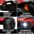 thumbnail image 4 of Kids 4 Tries Toy Car, 12V Ride Ons Truck Electric Cars with Remote Control, Outdoor Ride-On Car Farm Toys with Back Trailer, Shovel, Steering Trie, 3 Speeds, Horn, Red, S9232, 4 of 8
