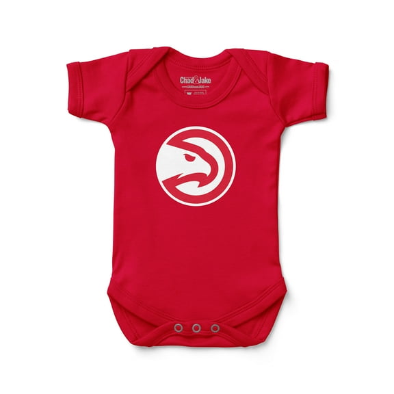 Newborn & Infant Chad & Jake Red Atlanta Hawks Primary Logo Bodysuit