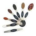 thumbnail image 1 of axGear 6-Piece Magnetic Measuring Spoon Set Stainless Steel Stackable Dual Sided, 1 of 7