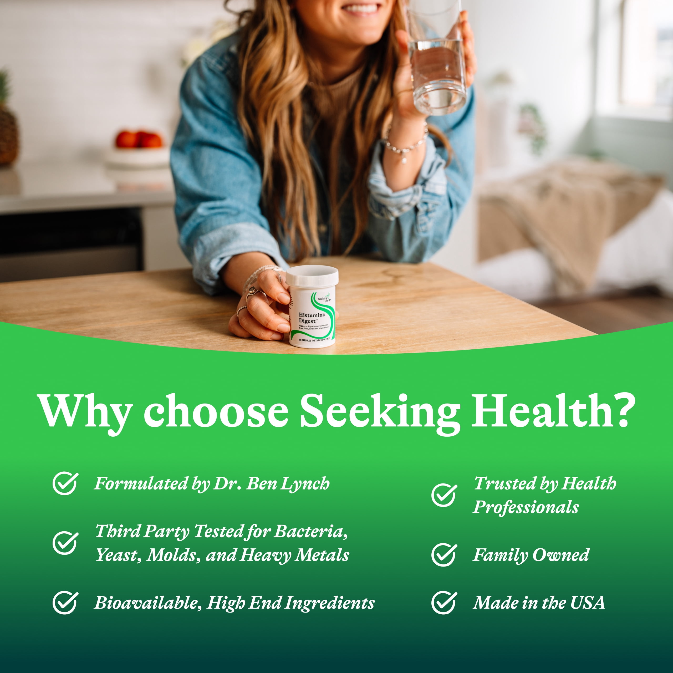 Seeking Health DAO Enzyme - Formerly Histamine Digest, DAO Enzyme Supplement for Histamine Food Intolerance, Supports Digestive Health, Upset Stomach (90 Capsules)*