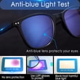 thumbnail image 5 of LUFF 2 Packs. Lightweight Resin Reading Glasses Fashion Computer Reader with spring Hinges for Man&Woman,4.0x Black, 5 of 8