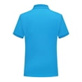 thumbnail image 4 of Kids Short Sleeve Polo Shirt Boys Girls Classic Lapel Collar Deer Embroidery Casual Tops Lightweight Breathable Summer Tee for Daily Wear Oktoberfest Outfit(Sky Blue,3-4Years), 4 of 5