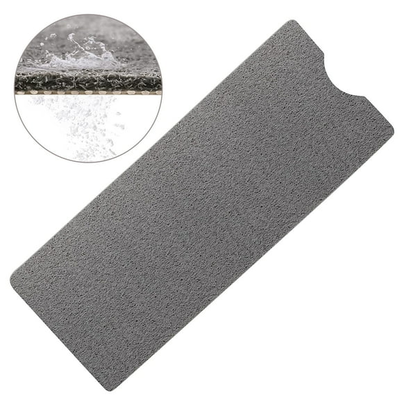Semfri Bath Tub Shower Mat PVC Loofah Bath Mat Quick Drying Shower Stall Mat Shower Mat Bathtub Mat Non Slip 40 x 16 inch Soft Textured Tub Mat for Wet Area Quick Drying Gray