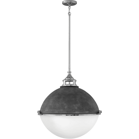 

Pendants 3 Light Fixtures With Aged Zinc Finish Steel Material Medium Bulb 22 300 Watts