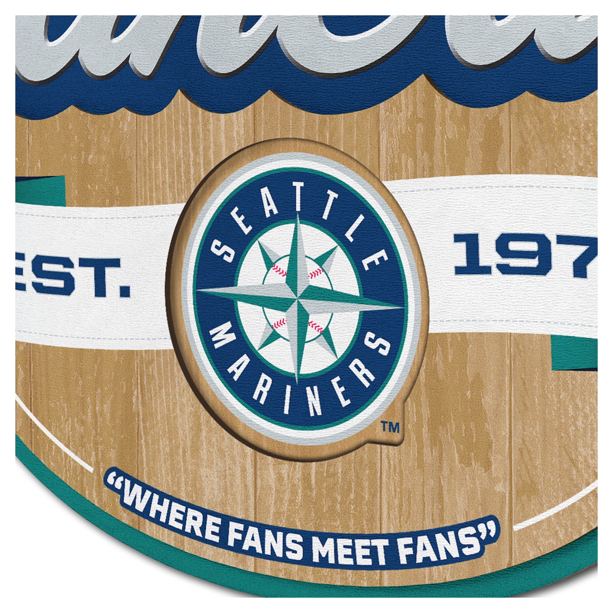 IDNA Seattle Mariners 12.5" x 17" Fan Cave Sign