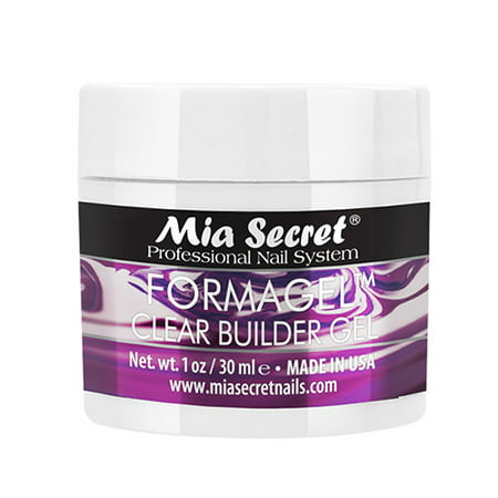 Mia Secret Clear Builder UV/LED Gel 1 oz (BG-10) ** 1 Free Ruby Kisses Lip (Best Uv Builder Gel)