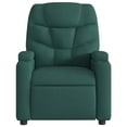 thumbnail image 5 of vidaXL Fauteuil Inclinable de Massage en Tissu Vert Foncé, 5 of 5
