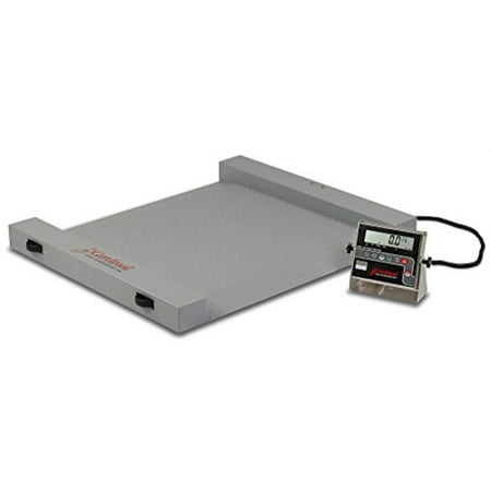 Detecto RW-500 Portable Floor Scale, Electronic, 500 lb. Capacity, 204 Indicator, 40.5" X 32.5"